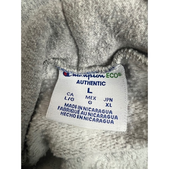 Champion Harvard University Hoodie Grey Heather Fleece Sweatshirt Mens Large - Picture 5 of 7